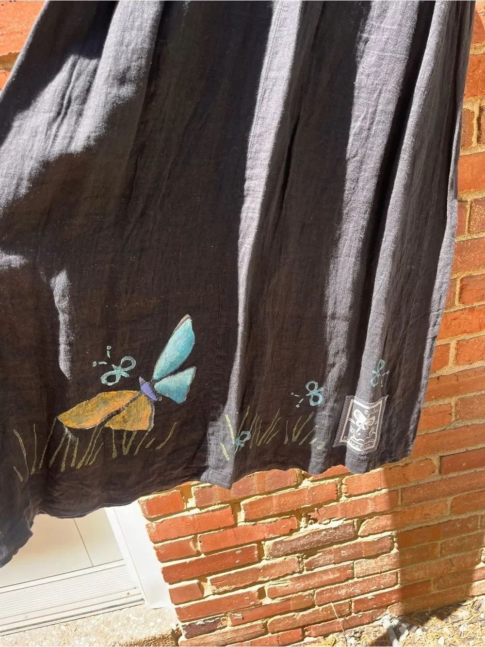 Blue Fish Hand-painted Linen Set - Picture 9 of 12